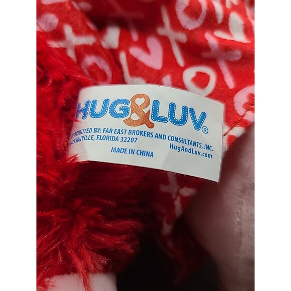 Red Monkey Plush I Love You A Bunch Banana Valentine Stuffed Animal Hug & Luv - Picture 6 of 11